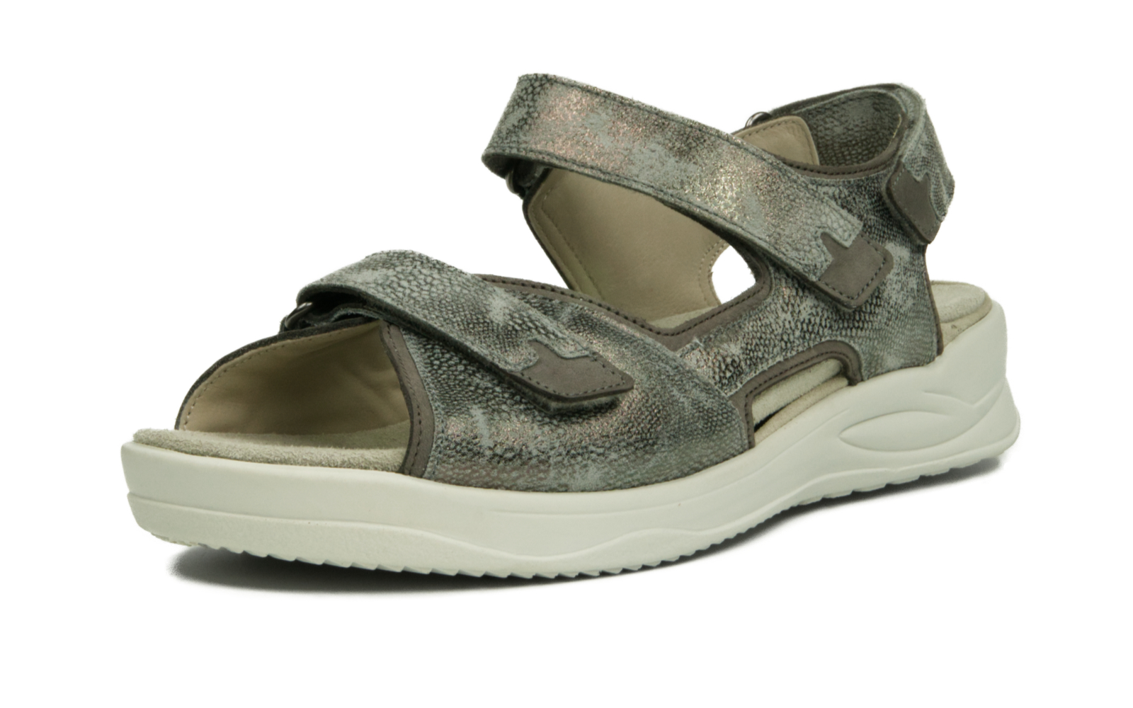 KASSANDRA Velours + Nubuk in grau KASSANDRA Velours + Nubuk in grau, Bekleidung, Schuhwerk, Sandale, Schuh